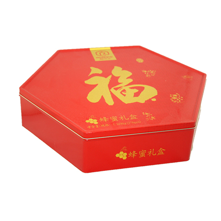 octangle honey tin box