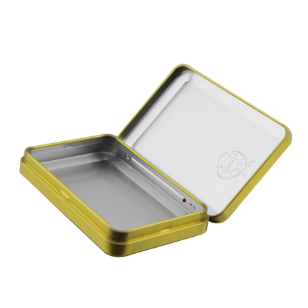 hinged small tin case