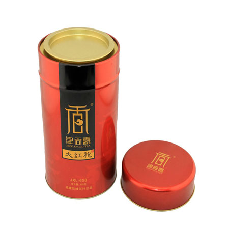 round tea tin boxes