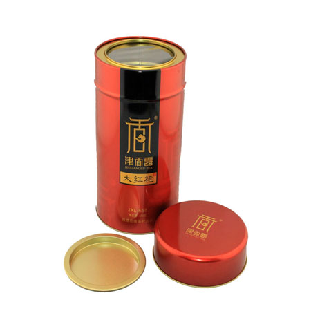 round tea tin boxes