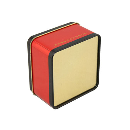 square black tea tin cans
