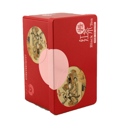 rectangle black tea cans