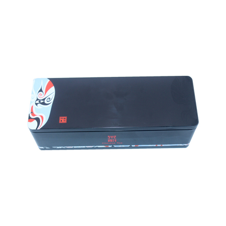 Chinese style rectangular tin box