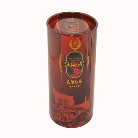 tea cylinder shape tins