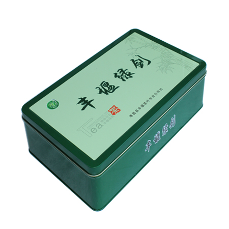 rectangular tea packing tins