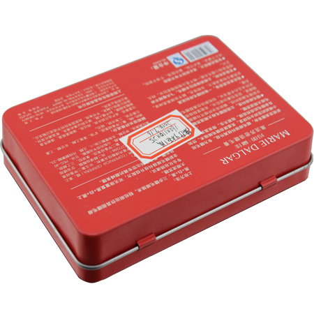 candy rectangle tinplate can