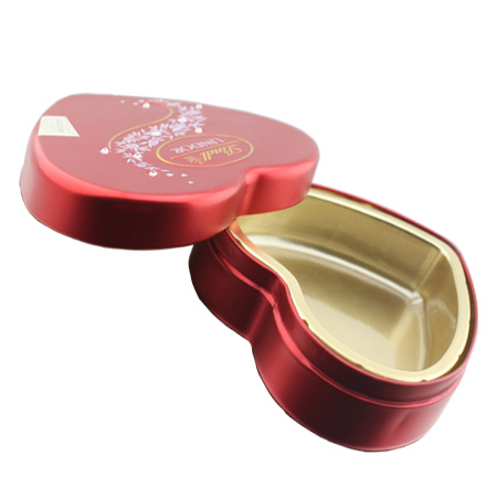 heart shape tin box