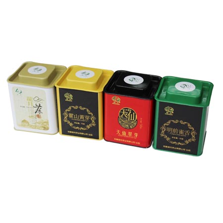 квадрат зеленый ящик чай олова