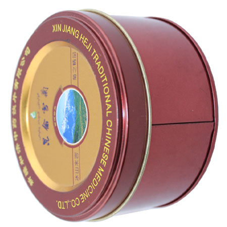 round gift tin box