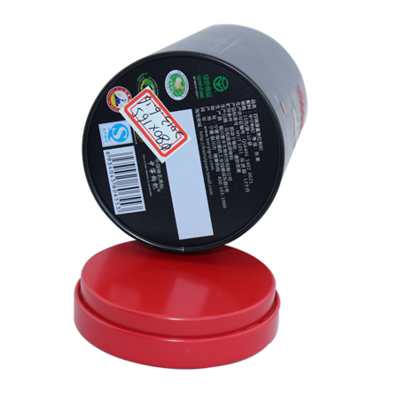 round tinplate tea cans