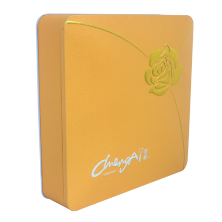 gift square clothes tin can