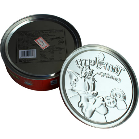 printed round cookie cans