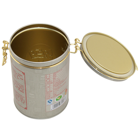 round tea caddy tins