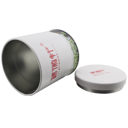 round design tea can