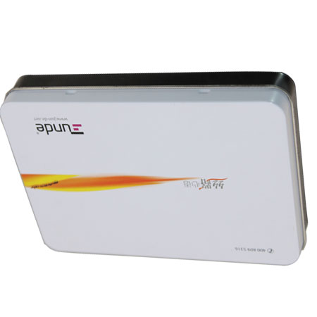 rectangle post card tin