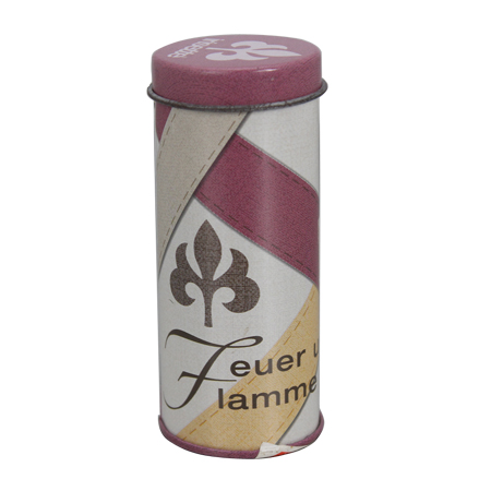 storage small round tin box