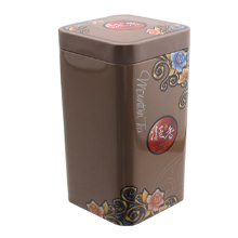 caja de lata de té de impresión personalizado