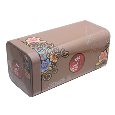 caja de lata de té de impresión personalizado