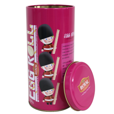 Christmas tin cans for egg roll