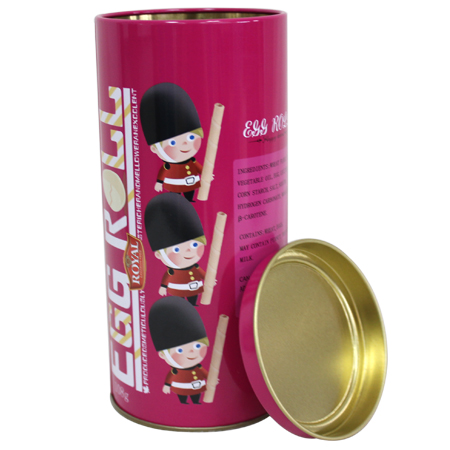 Christmas tin cans for egg roll
