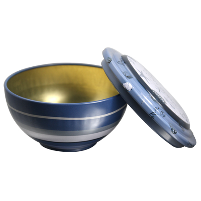 bowl shape candle tin