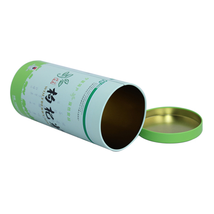 candy cylinder empty tin