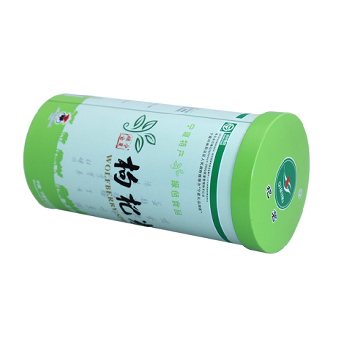 candy cylinder empty tin