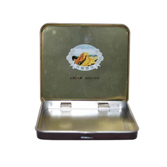 hinged small tin boxes