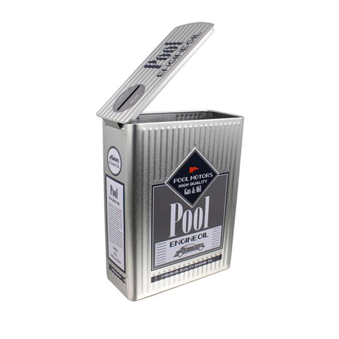 clothing storage tin cans