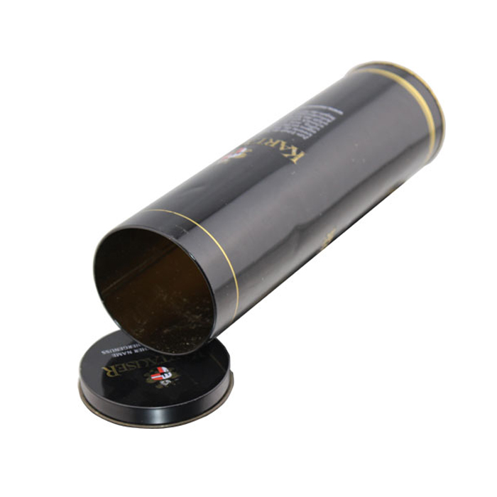 round wine tin box