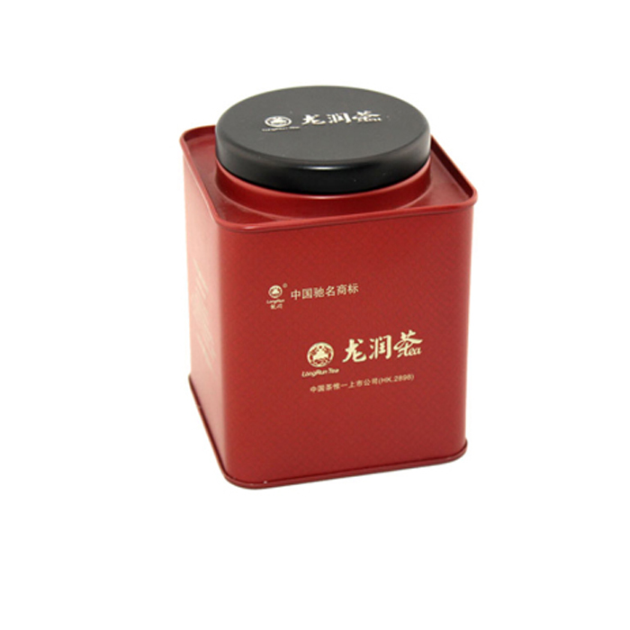 square tin box round lid