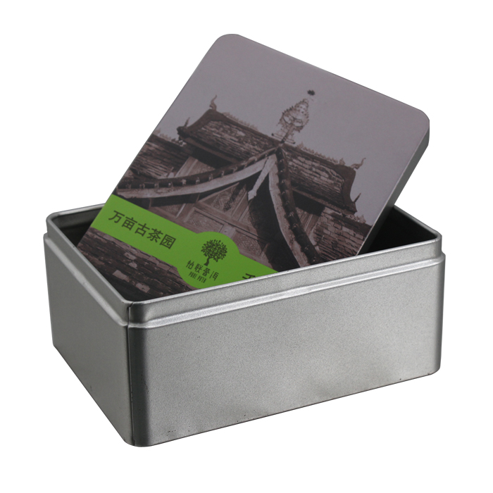 empty tea tinplate cans