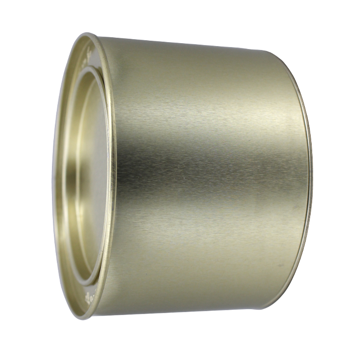 round coffee packing tins