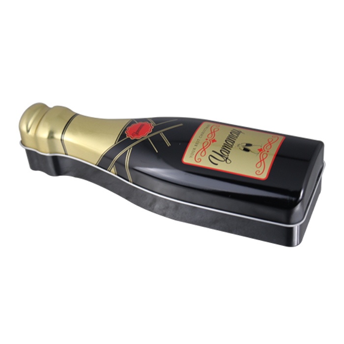 bottle shape metal box