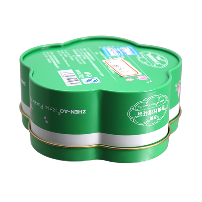 flower shape chocolate tin