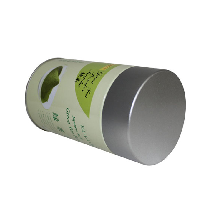 green tea powder tins