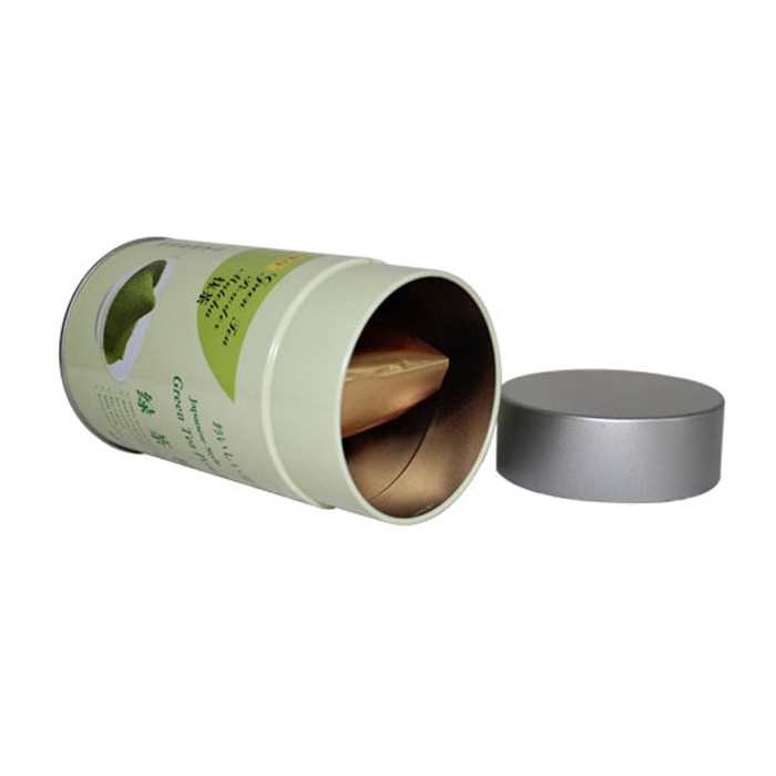green tea powder tins