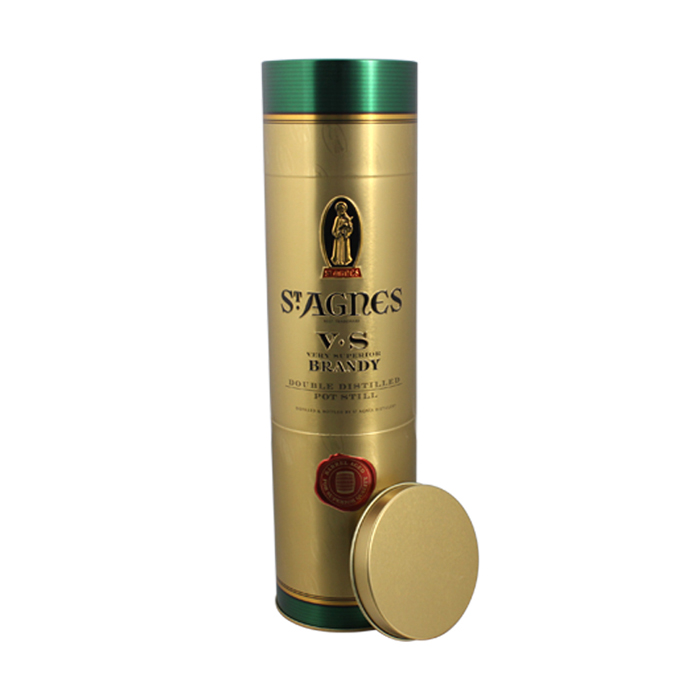wine cylindrical tins