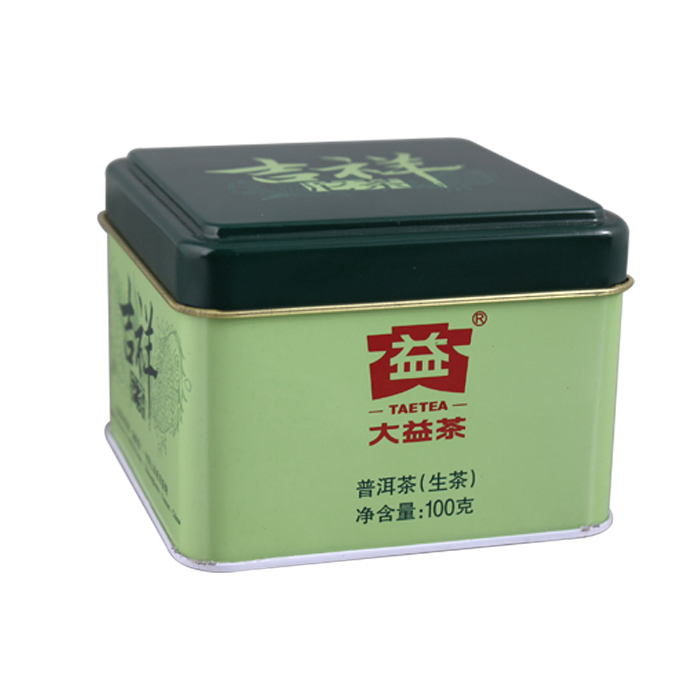 square gift tea tin