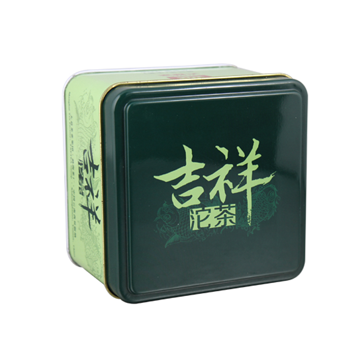 square gift tea tin