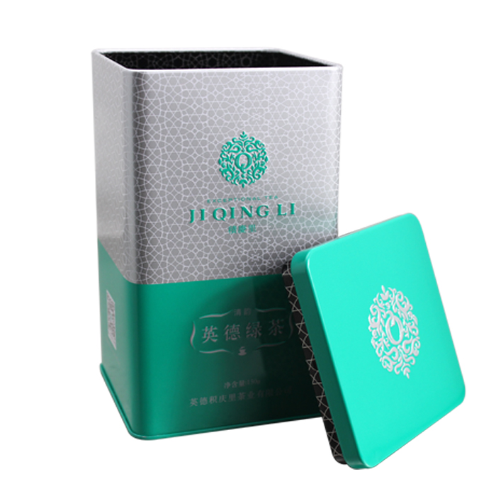 Printed metal tea tins