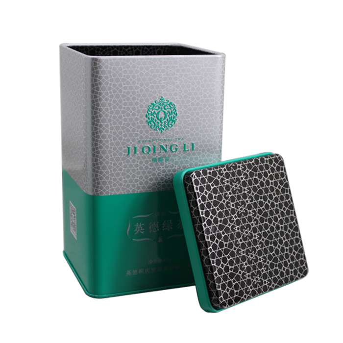Printed metal tea tins