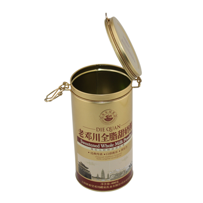 round milk powder can