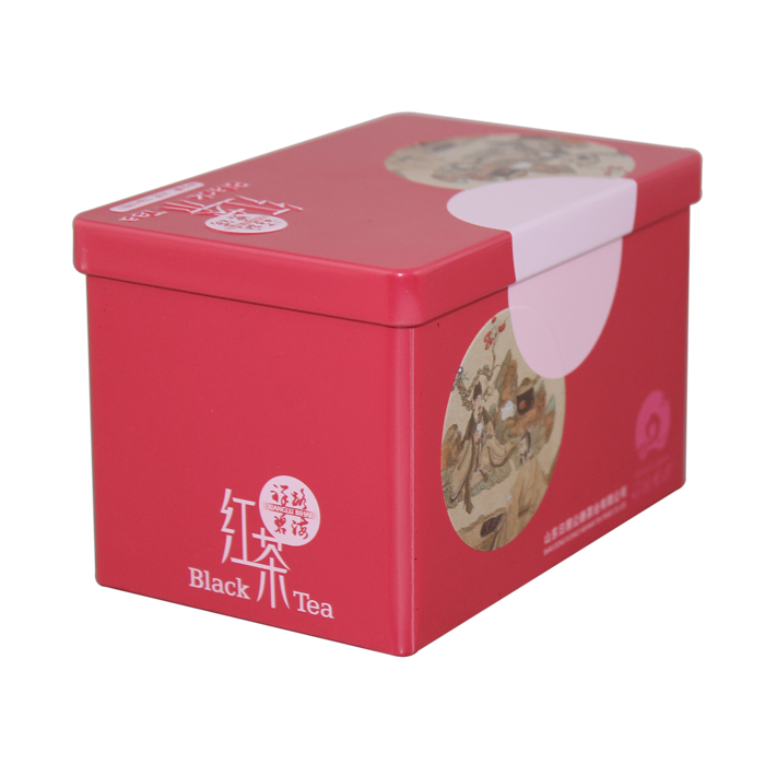 custom black tea tins