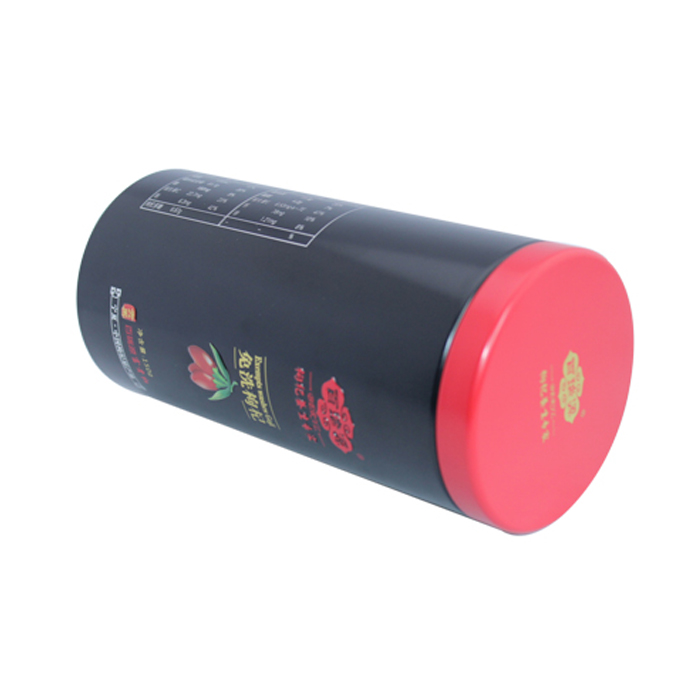 round black tea canister