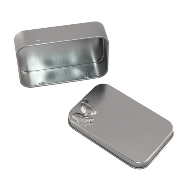 silver mint tin box