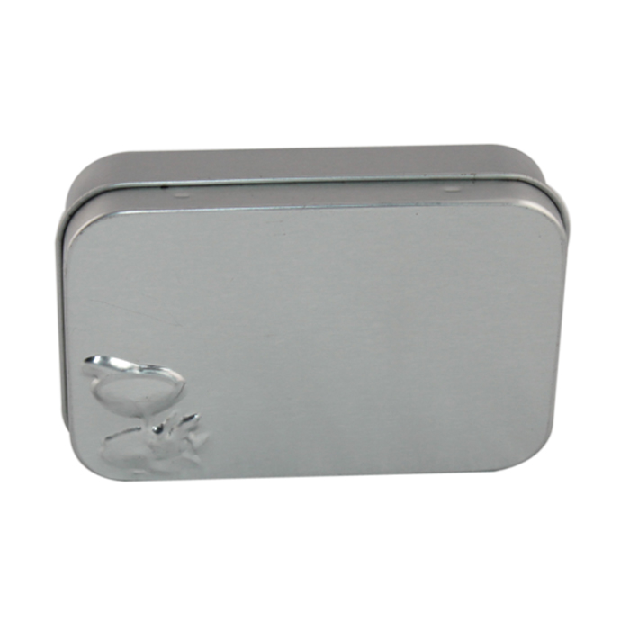 silver mint tin box