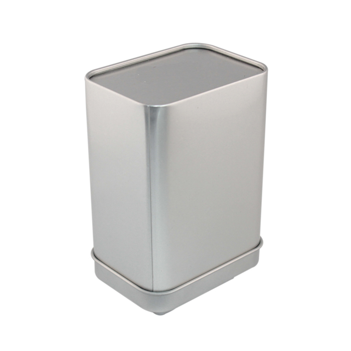 rectangular coin tin can