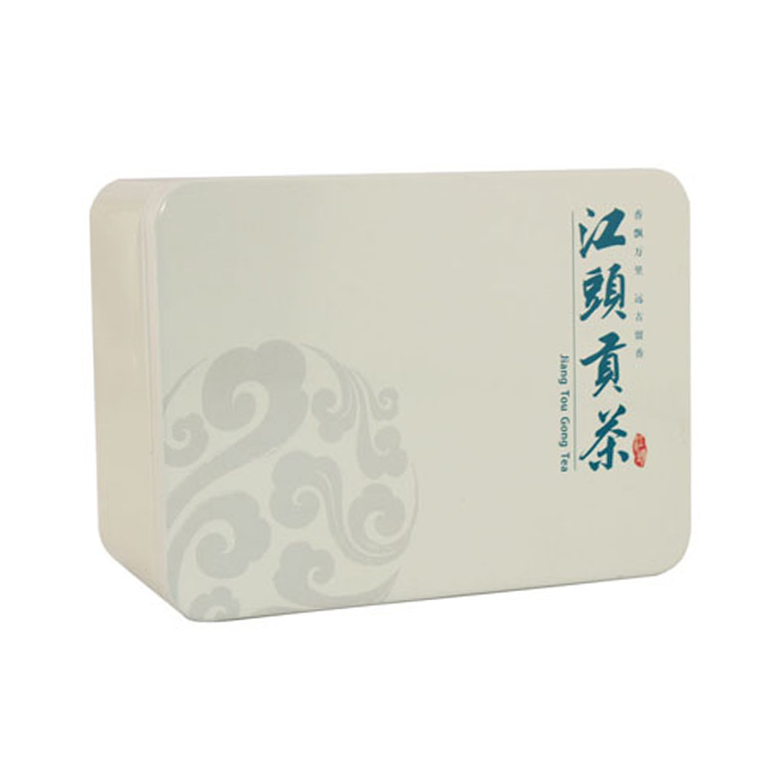 rectangular tea gift tin
