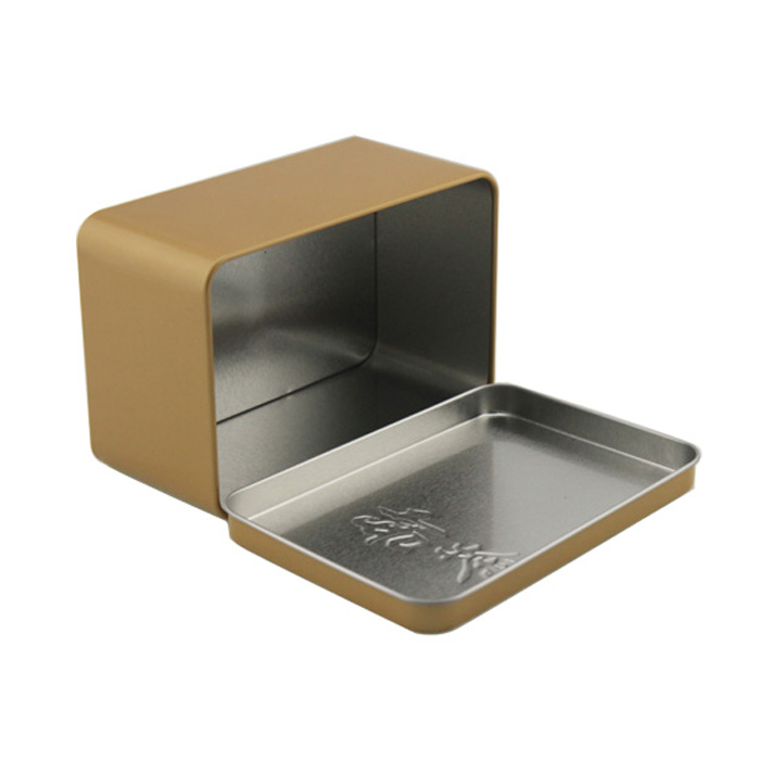 tea tin rectangular cans